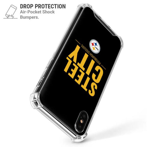 NFL Pittsburgh Steelers Team Motto iPhone XS Max Clear Case